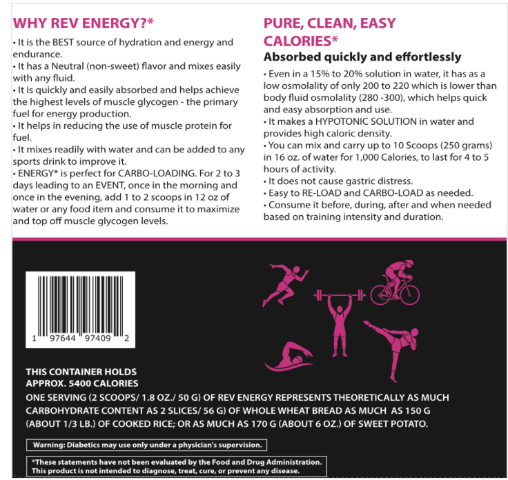 REV Energy Carbohydrate Fuel